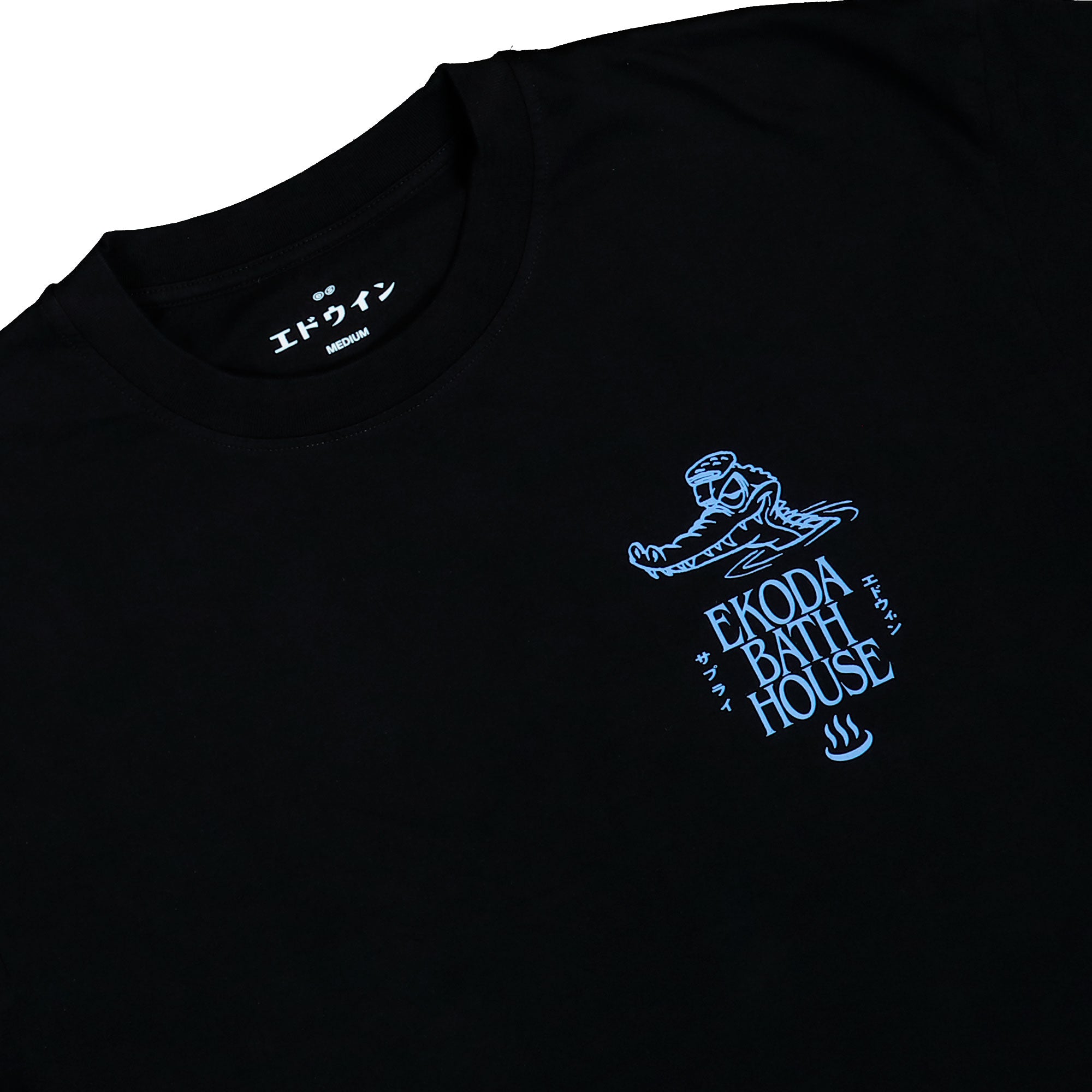 Edwin Ekoda Bath House T-Shirt Black T-Shirt I037318.89.67.03 Detailfoto | Overkill
