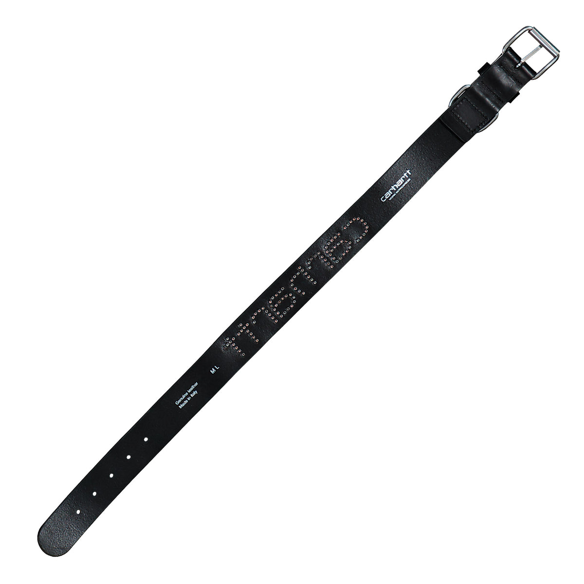 Carhartt WIP Script Studs Dog Collar Black Dog Collar I037387.4BH.XX.06 Detail View 1 | Overkill
