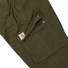 Carhartt WIP Kade Cargo Pant Dark Beech Garment Dyed Cargo Pant I037575.3TT.GD.00 Detail View 3 | Overkill
