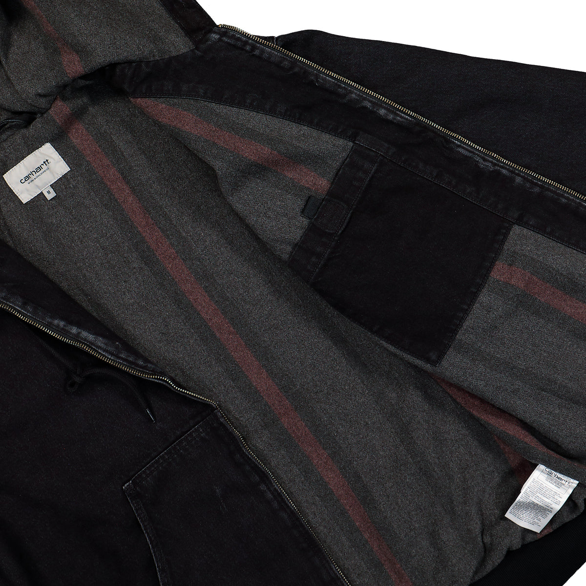 Carhartt WIP OG Active Jacket Black Stone Washed jackets I037581.89.06.03 Detail View 2 | Overkill
