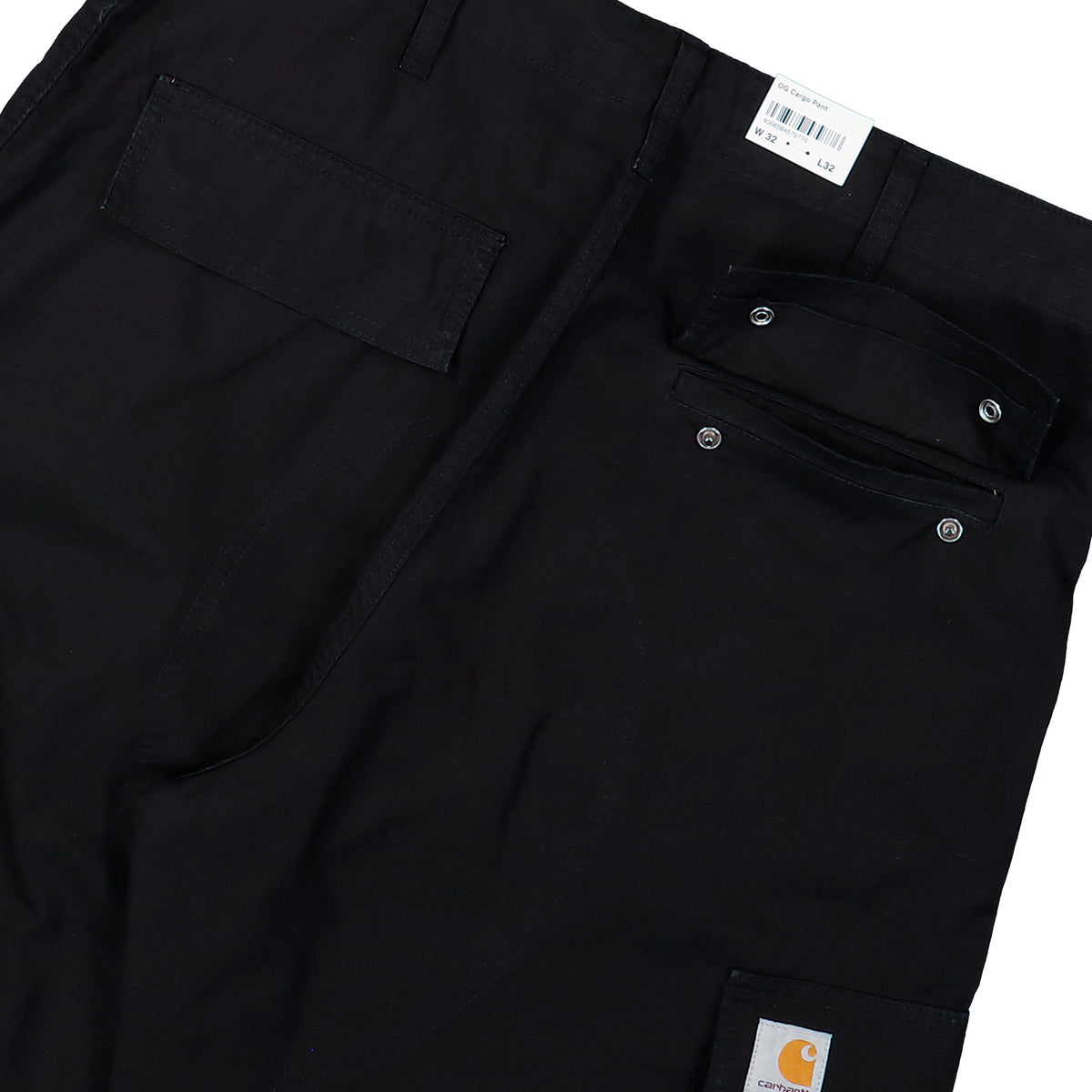 Carhartt WIP OG Cargo Pant Black Stone Washed Pant I037585.89.06.32 Detail View 2 | Overkill

