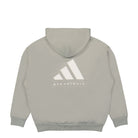 adidas One Basketball Fleece Hoodie Metal Grey Hoodies Close-up | Overkill