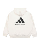 adidas One Basketball Fleece Hoody Cloud White Hoodies Close-up | Overkill