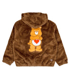 Care Bears x adidas Fur Jacket Preloved Brown Jacket IA4553 Close-up | Overkill

