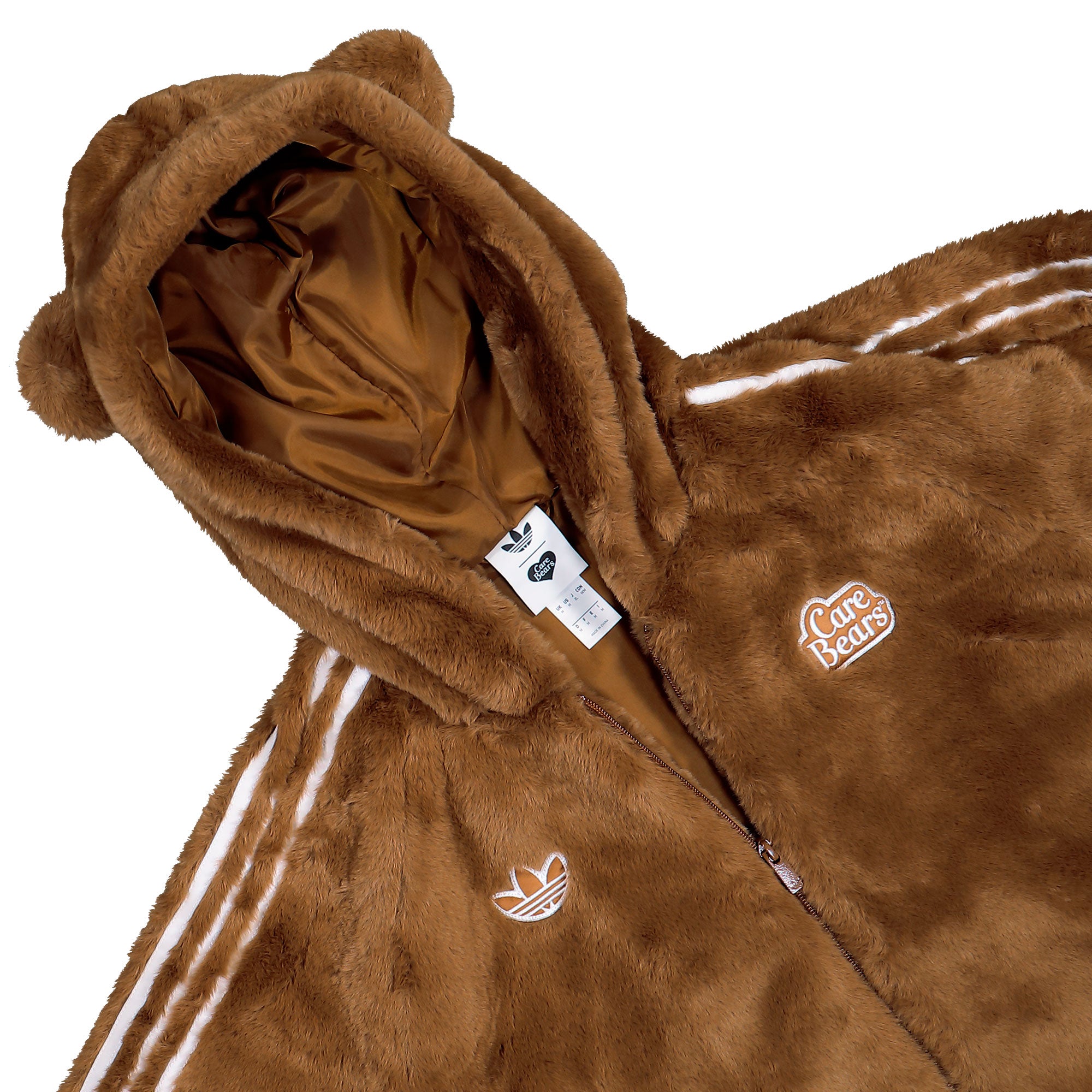 Care Bears x adidas Fur Jacket Preloved Brown Jacket IA4553 Detailfoto | Overkill
