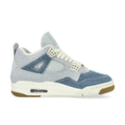 Jordan Wmns Air Jordan 4 Retro TEX Denim Worn Blue Sail / Sail - Gum Light Brown - Worn Blue High Top Sneakers IB6716 100 Silhouette | Overkill
