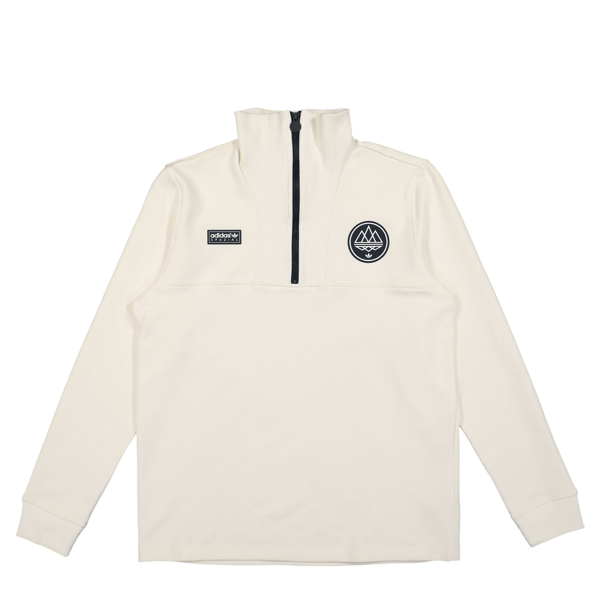 adidas SPZL Bellshill Half Zip Sweatshirt Off White Sweatshirts IC0124 | Overkill