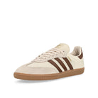 adidas Samba OG Cream White / Preloved Brown / Wonder White Low Top Sneakers  Close Up | Overkill