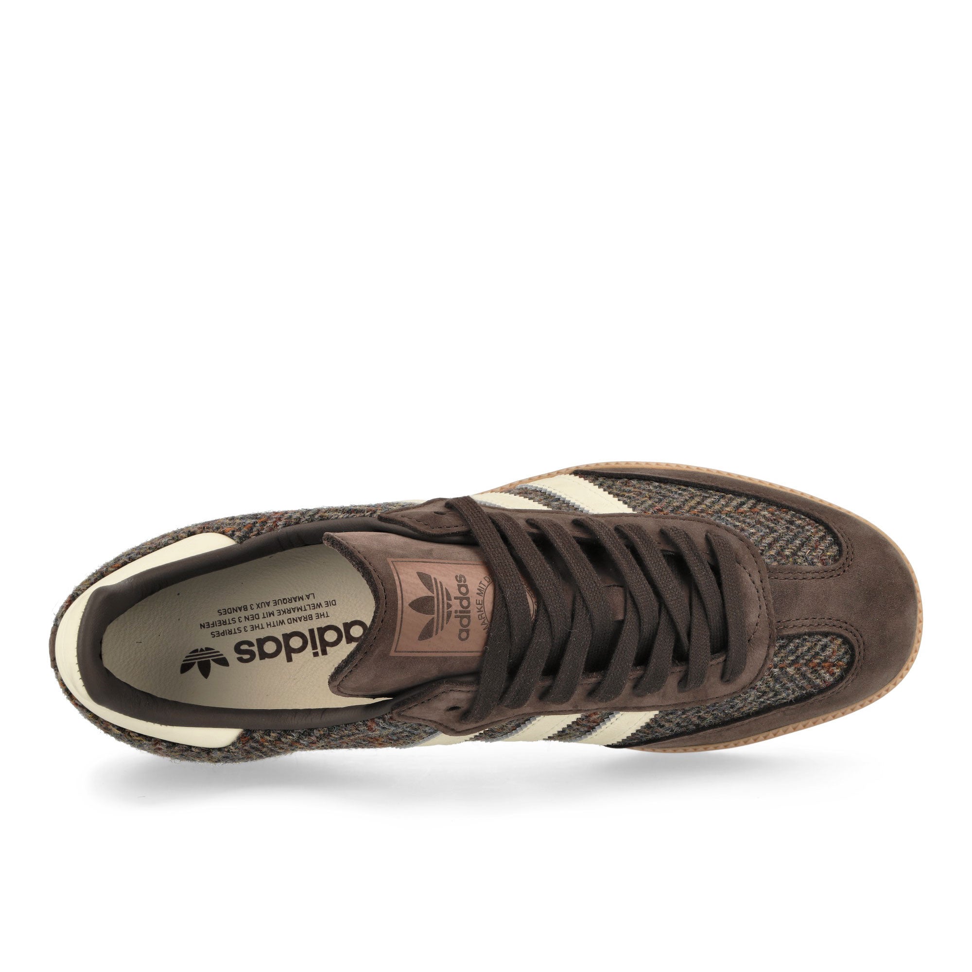 adidas Samba OG Dark Brown / Crew White / Gum 4 Low Top Sneakers  Detailfoto | Overkill