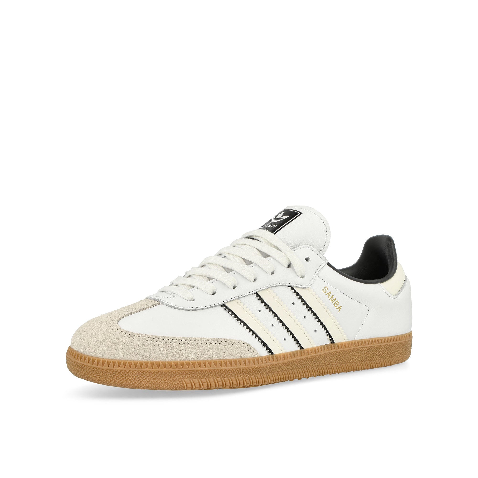 adidas Samba OG Footwear White / Off White / Core Black Low Top Sneakers  Close Up | Overkill