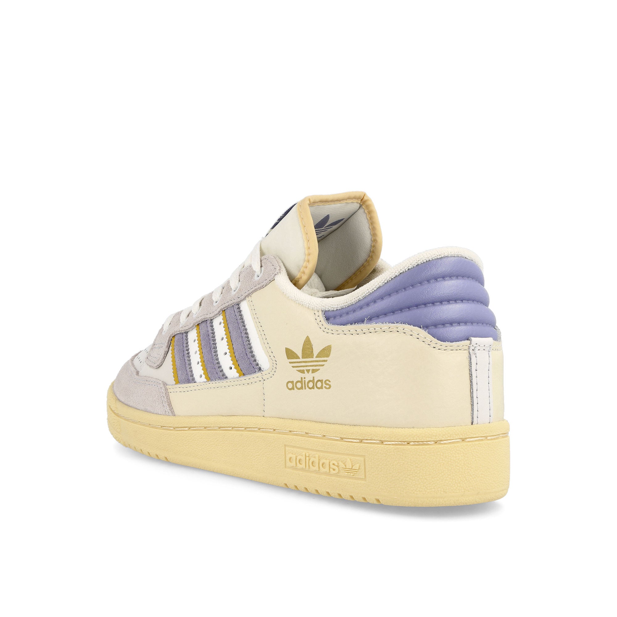 adidas Centennial 85 Lo Crystal White / Silver Violet / Bold Gold Low Top Sneakers  Material | Overkill