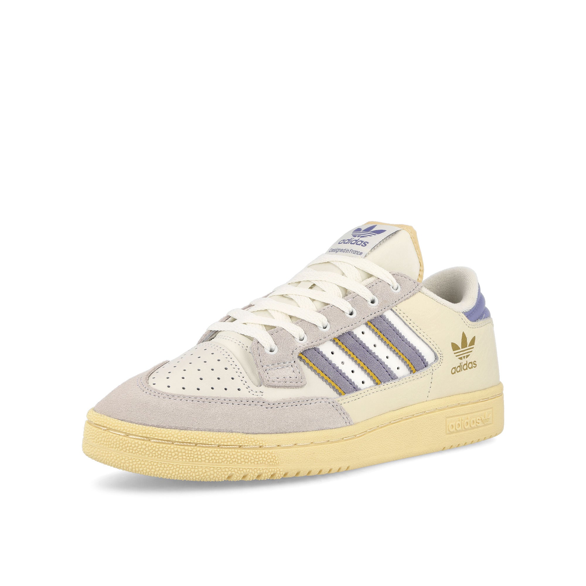 adidas Centennial 85 Lo Crystal White / Silver Violet / Bold Gold Low Top Sneakers  Close Up | Overkill