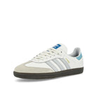 adidas Samba OG Core White / Halo Blue / Gum 5 Low Top Sneakers  Close Up | Overkill
