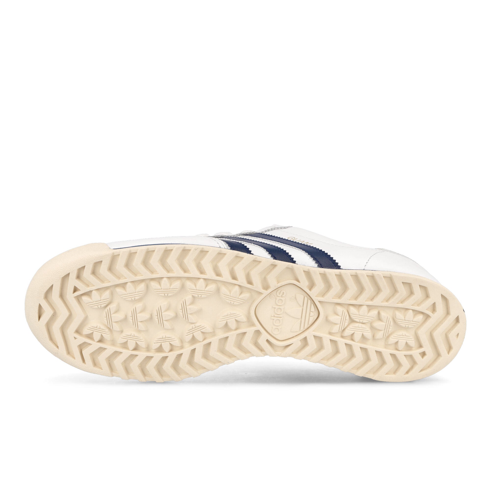 adidas Guam Footwear White / Dark Blue / Cloud White Low Top Sneakers  Detail View 1 | Overkill