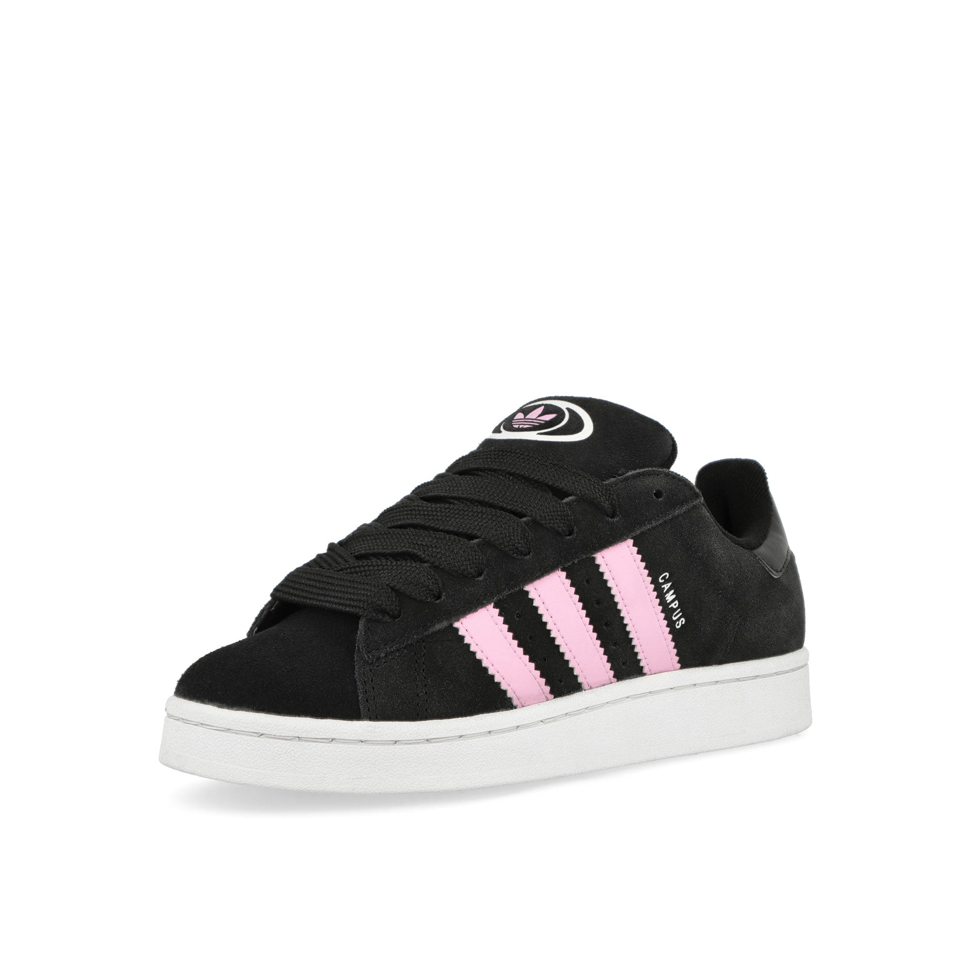 adidas Campus 00s W Core Black / Cloud White / True Pink Low Top Sneakers  Close Up | Overkill