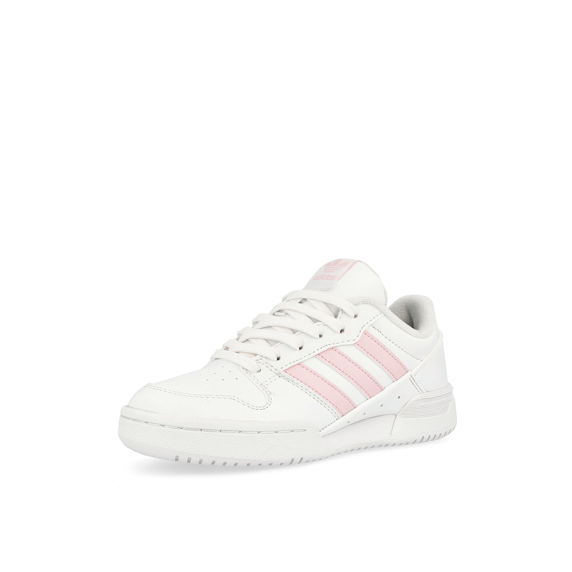 adidas Team Court 2 STR J Footwear White / Clear Pink / Footwear White Low Top Sneakers  Close Up | Overkill