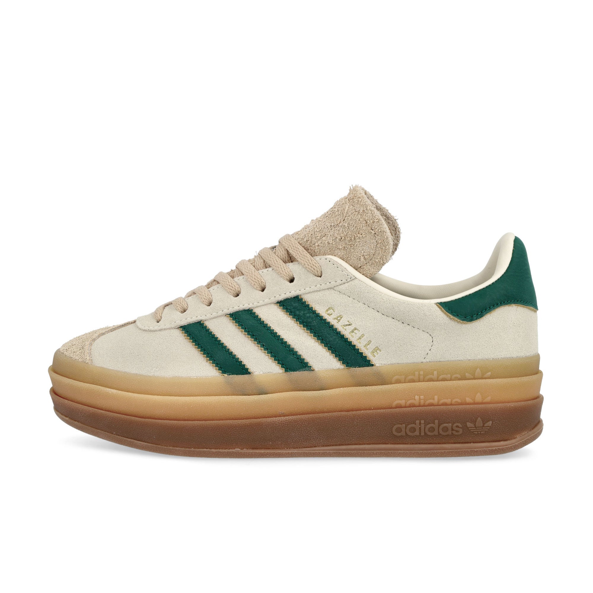 adidas Gazelle Bold W Cream White / Collegiate Green / Magic Beige Low Top Sneakers ID7056 | Overkill