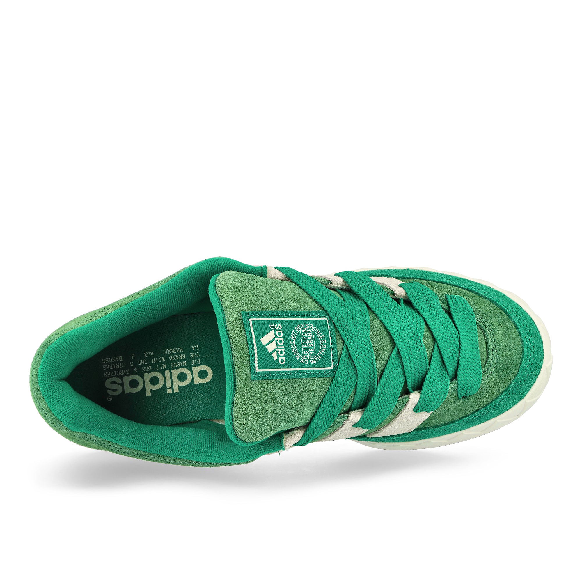 adidas Adimatic Preloved Green / Core White / Semi Court Green Low Top Sneakers  Detailfoto | Overkill
