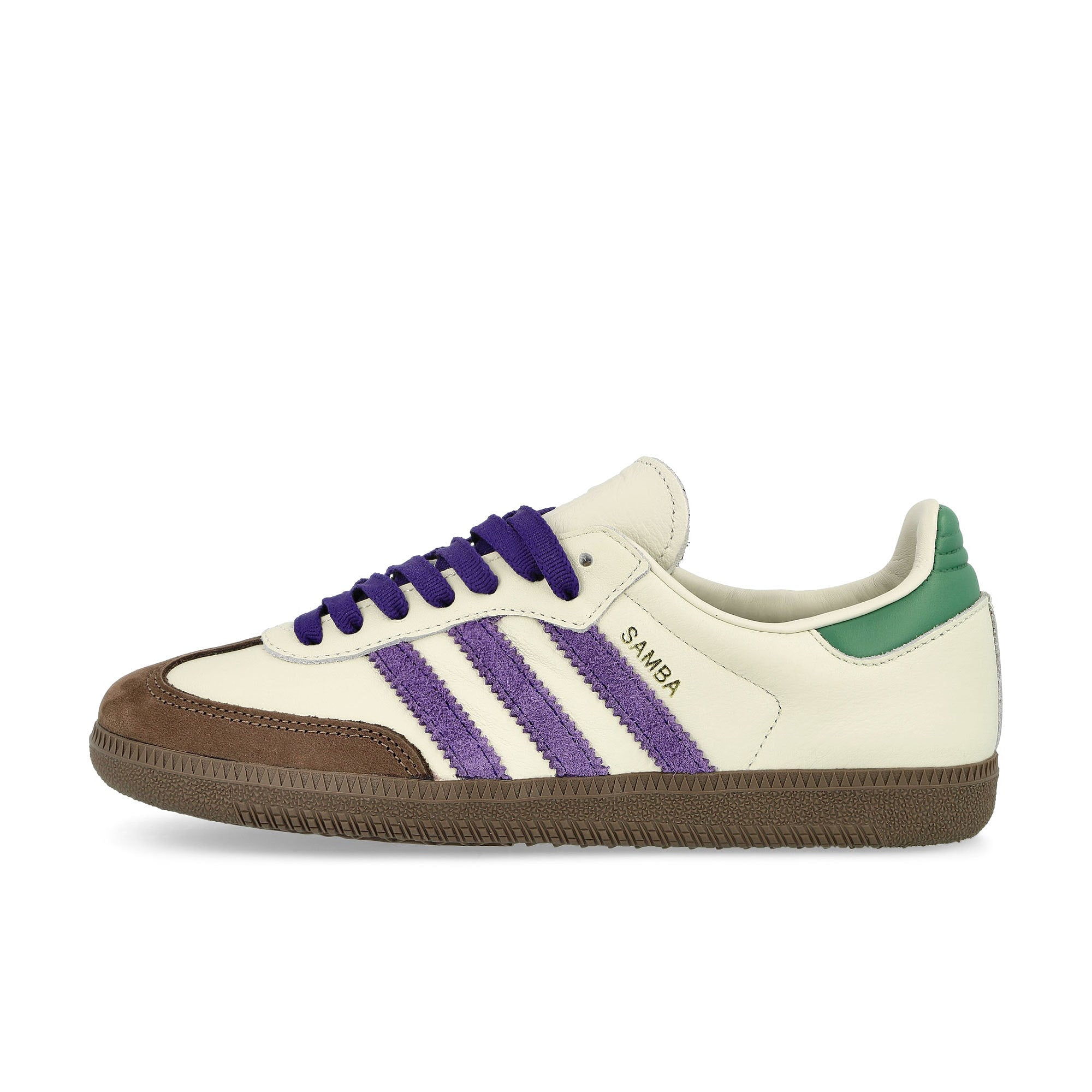 adidas Samba OG W Off White / Collegiate Purple / Preloved Green Low Top Sneakers ID8349 | Overkill