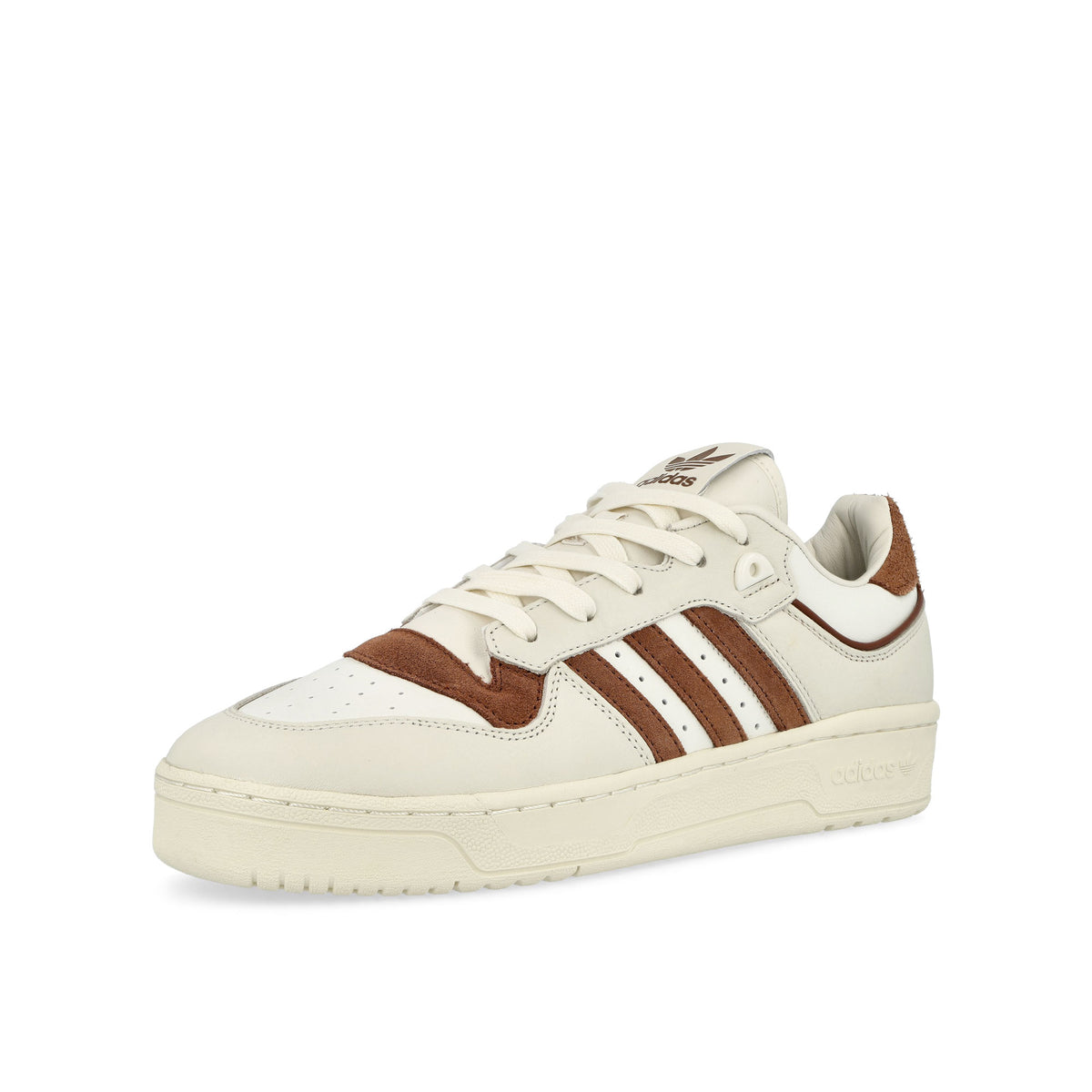 adidas Rivalry Low 86 Cloud White / Preloved Brown / Off White Low Top Sneakers  Close Up | Overkill