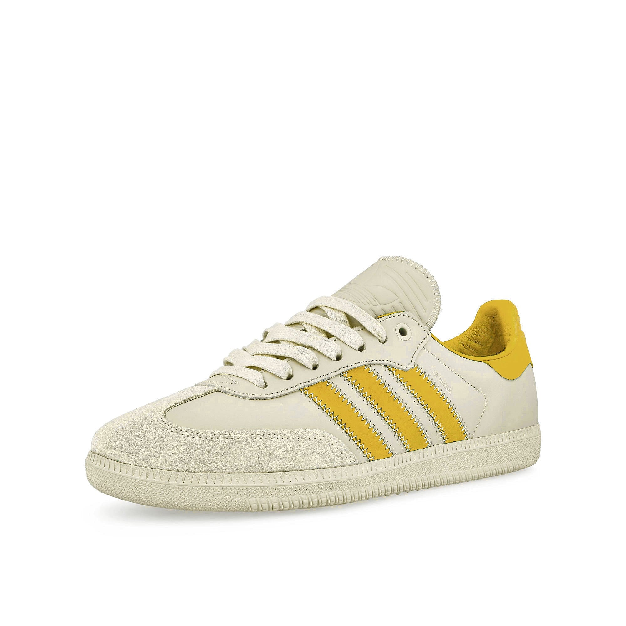 adidas Samba Bold Gold / Aluminum / Aluminum Low Top Sneakers  Close Up | Overkill