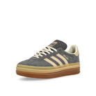 adidas Gazelle Bold W Grey Six /  Magic Beige/ Cream White Low Top Sneakers  Close Up | Overkill