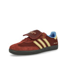 adidas Wales Bonner x adidas Nylon Samba Fox Brown / Sandy Beige / Lucky Blue Sneakers  Close Up | Overkill