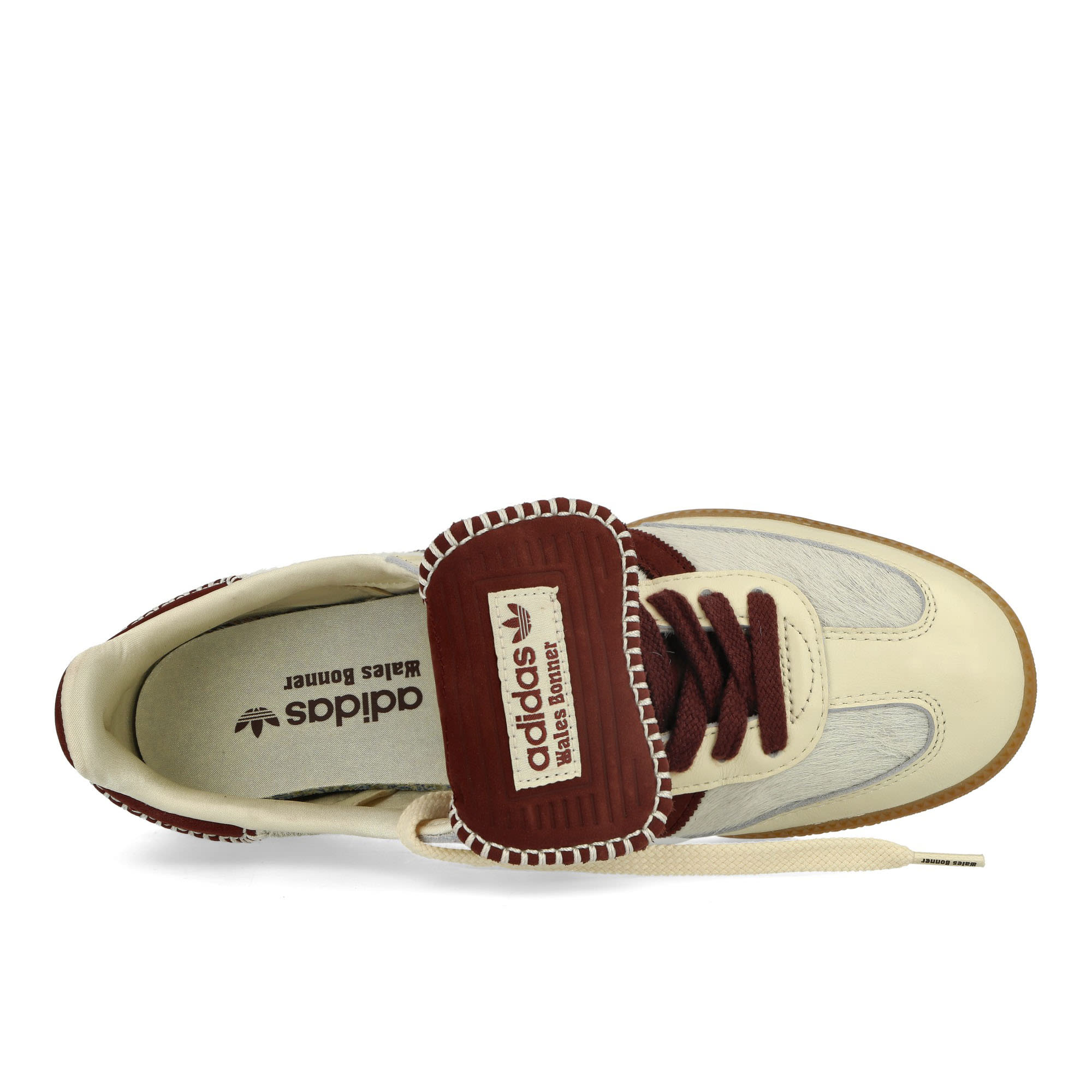 adidas Wales Bonner x adidas Pony Tonal Samba Cream White / Mystery Brown / Cream White Sneakers  Detailfoto | Overkill