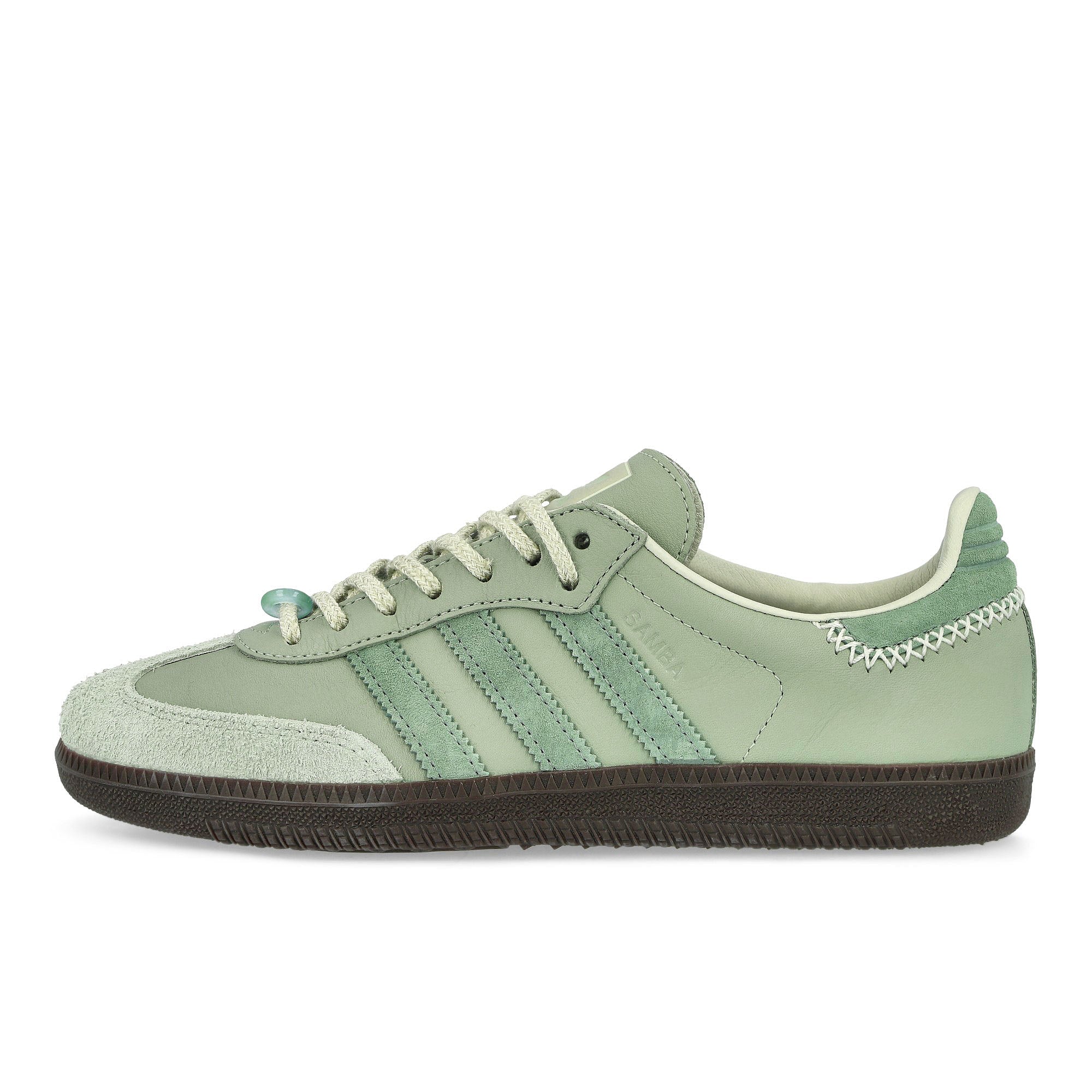 adidas Maha x adidas Samba OG Half Green / Silver Green / Off White Low Top Sneakers IE0967 | Overkill