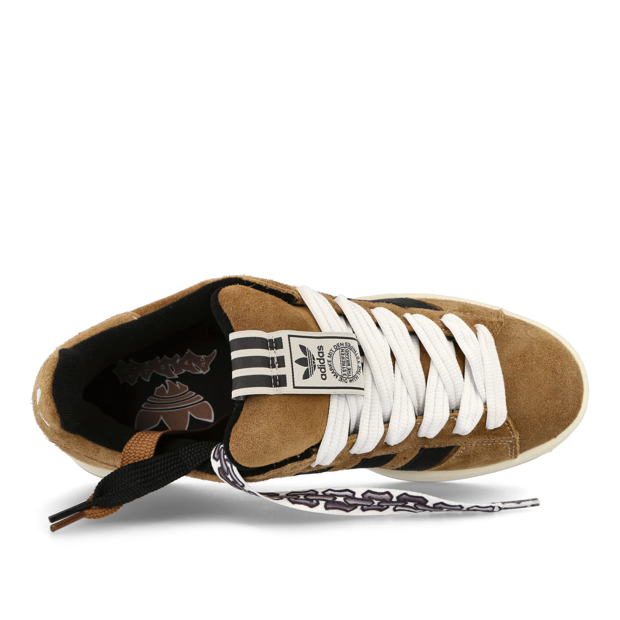 adidas Campus 00s YNuK Brown Desert / Core Black / Off White Low Top Sneakers  Detailfoto | Overkill