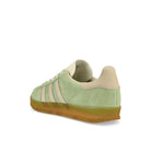 adidas Gazelle Indoor W Semi Green/ Almost Yellow / Cream White Low Top Sneakers  Material | Overkill