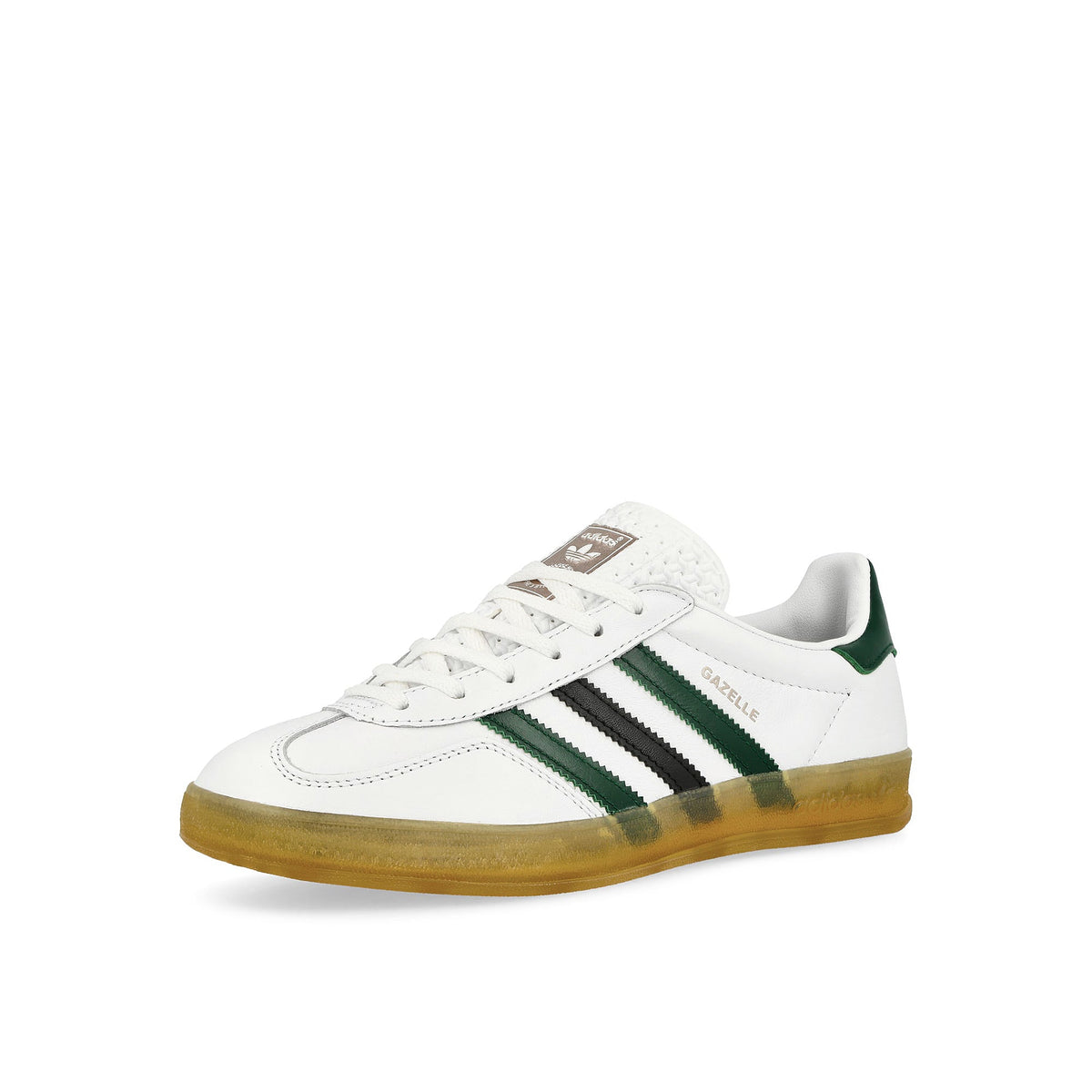 adidas Gazelle Indoor W Footwear White / Collegiate Green / Core Black Low Top Sneakers  Close Up | Overkill