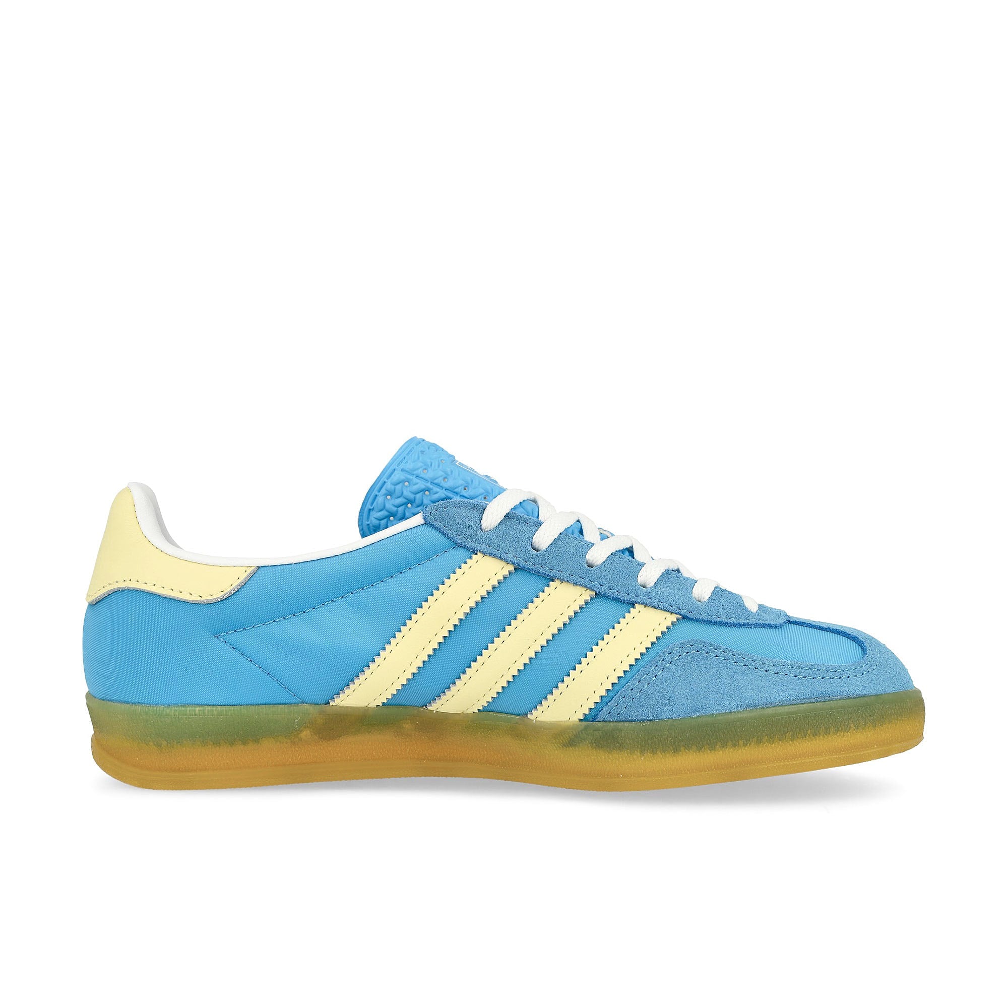 adidas Gazelle Indoor W Semi Blue Burst / Almost Yellow / Cloud White Low Top Sneakers  Silhouette | Overkill