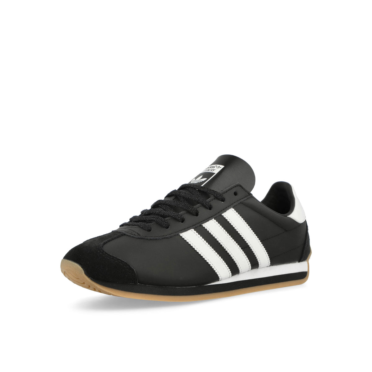 adidas Country OG Core Black / Core Black / Footwear White Low Top Sneakers  Close Up | Overkill