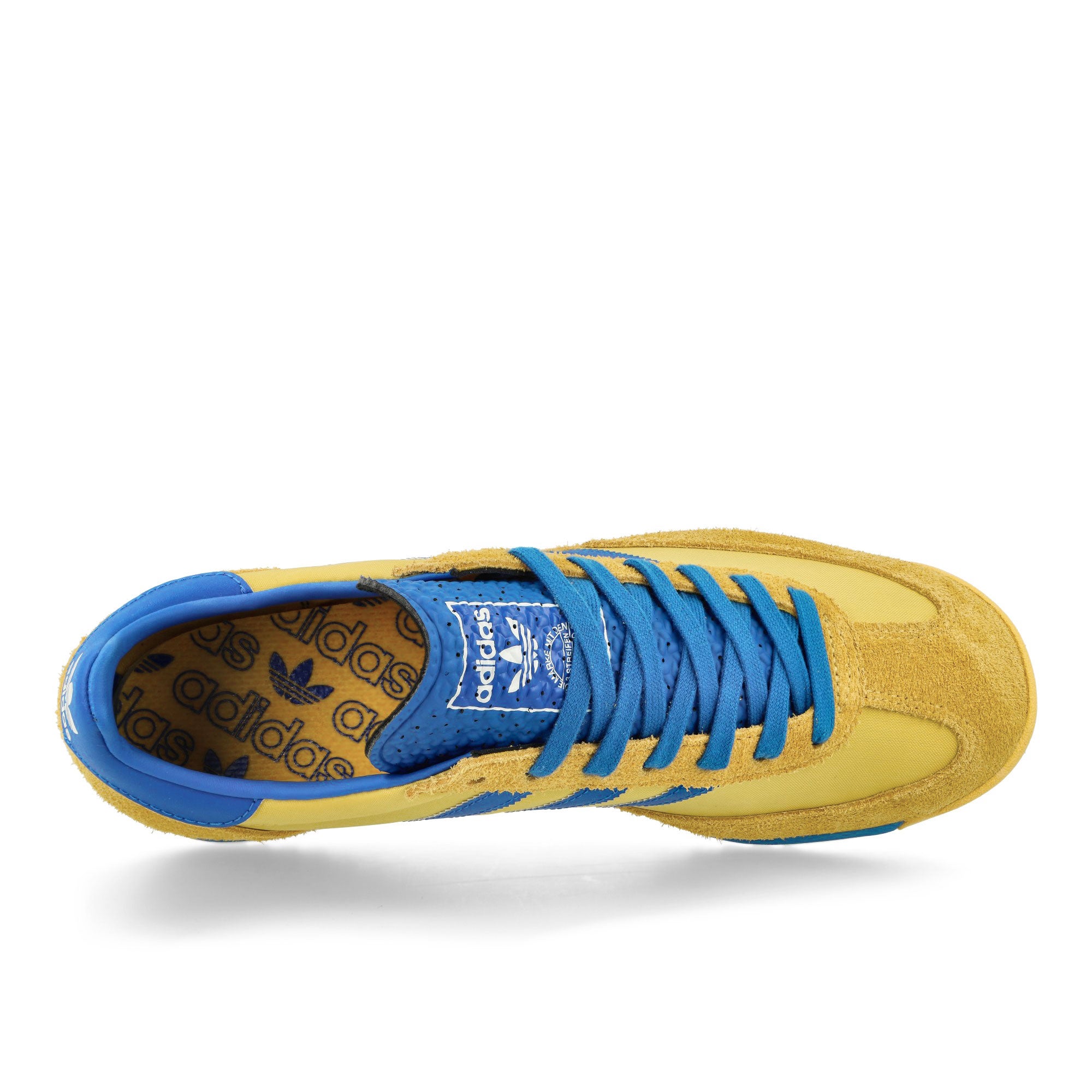 adidas SL 72 RS Utility Yellow / Blue Royal / Chalk White Low Top Sneakers  Detailfoto | Overkill