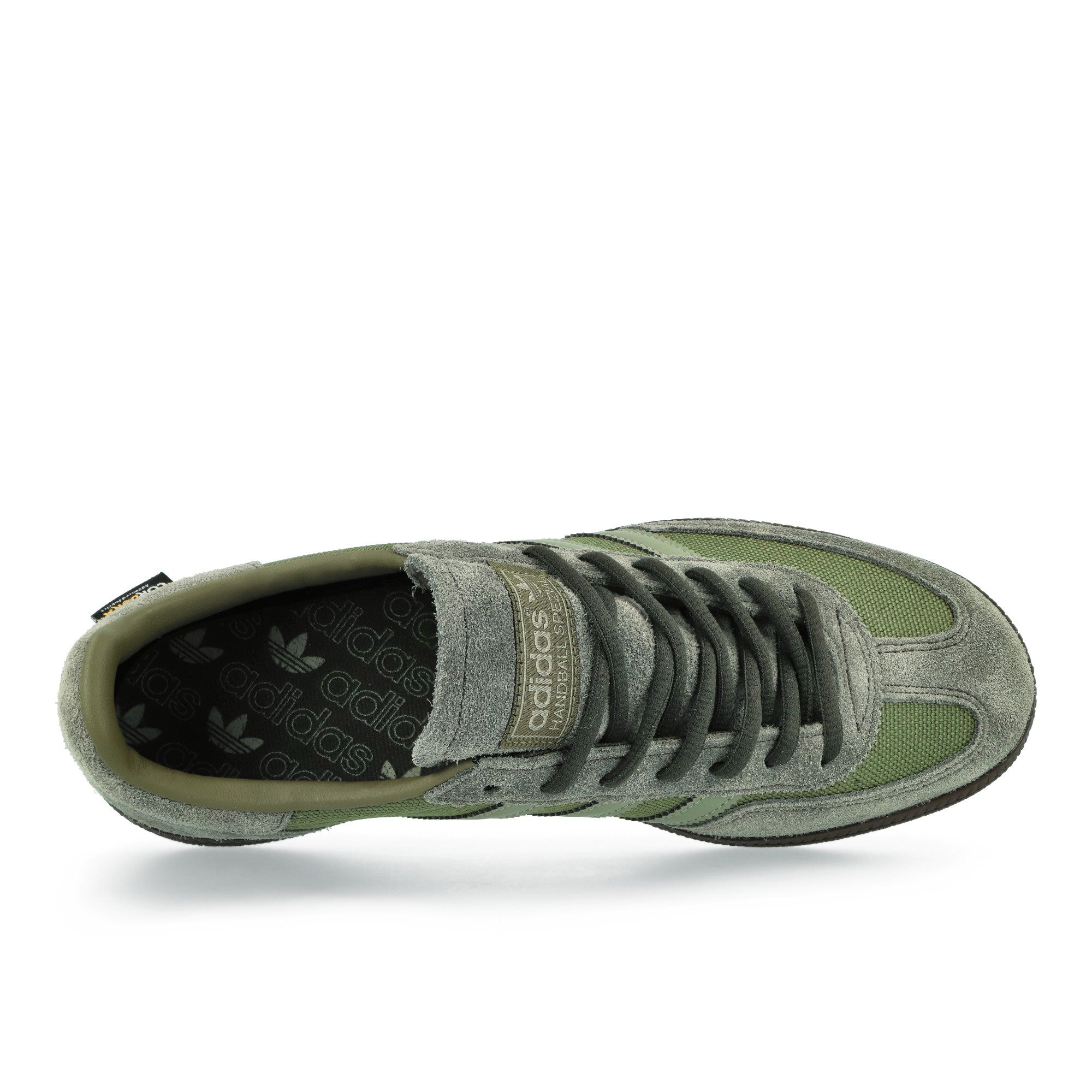 adidas Handball Spezial Focus Olive / Silver Pebble / Shadow Olive Low Top Sneakers  Detailfoto | Overkill