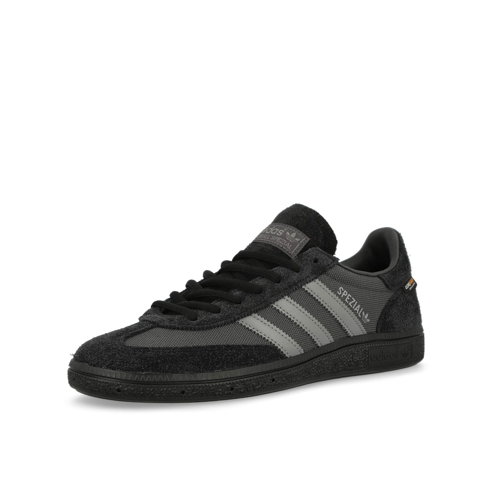 adidas Handball Spezial Carbon / Grey Four / Core Black Low Top Sneakers  Close Up | Overkill