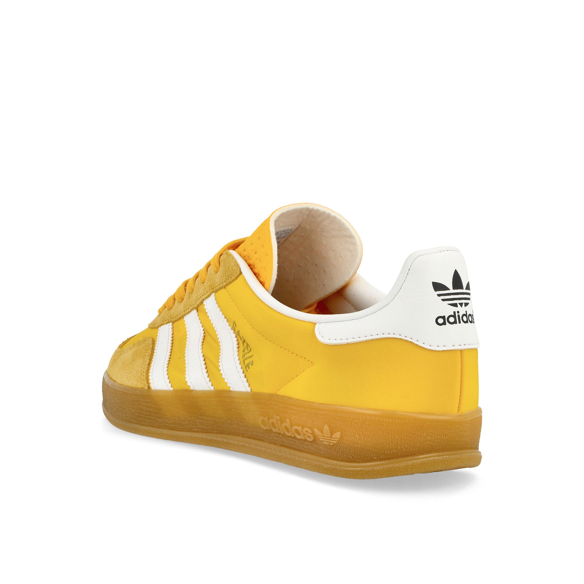 adidas Gazelle Indoor Grey Yellow / Footwear White / Alm Yellow Low Top Sneakers  Material | Overkill