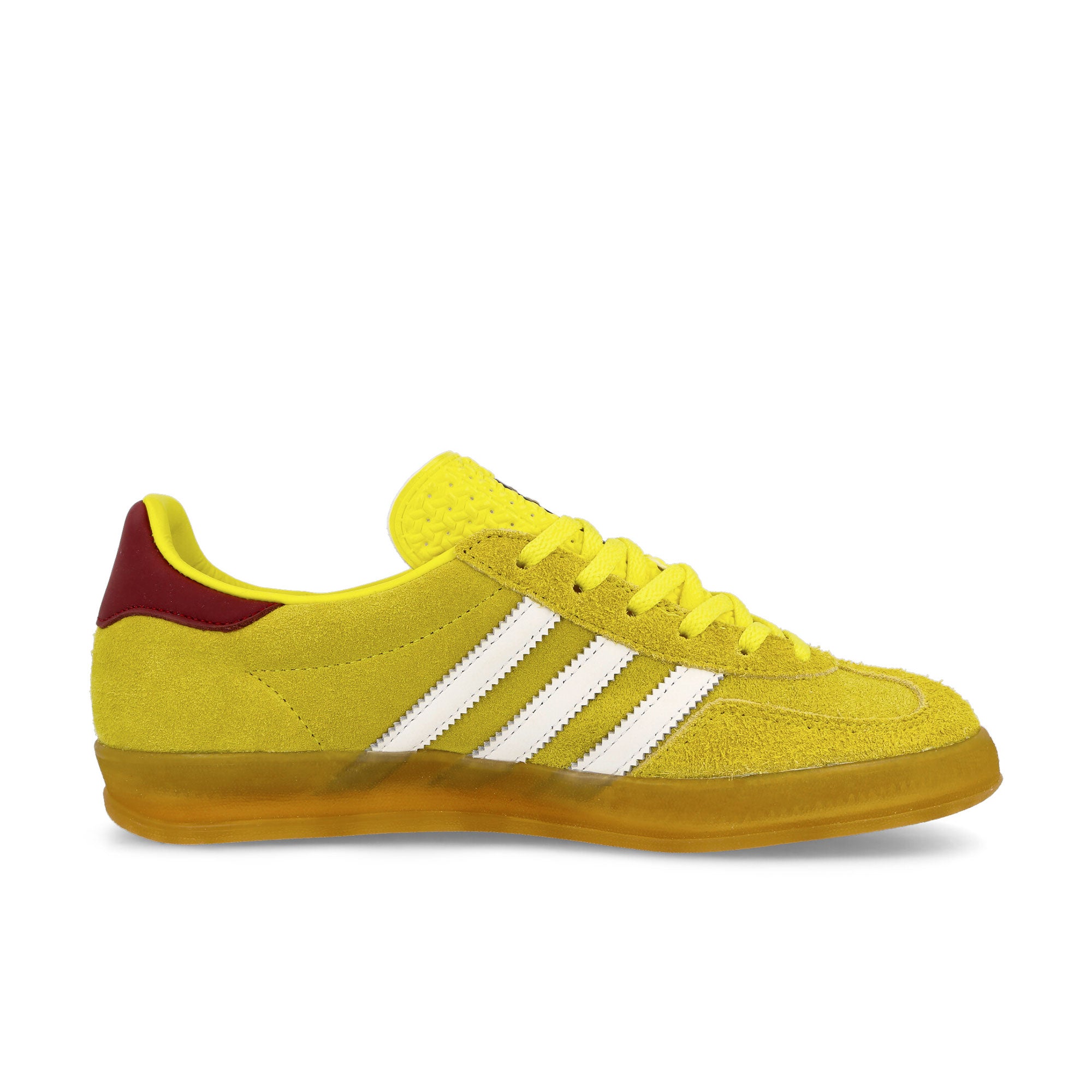 adidas Gazelle Indoor W Yellow / Cloud White / Collegiate Burgundy Low Top Sneakers  Silhouette | Overkill