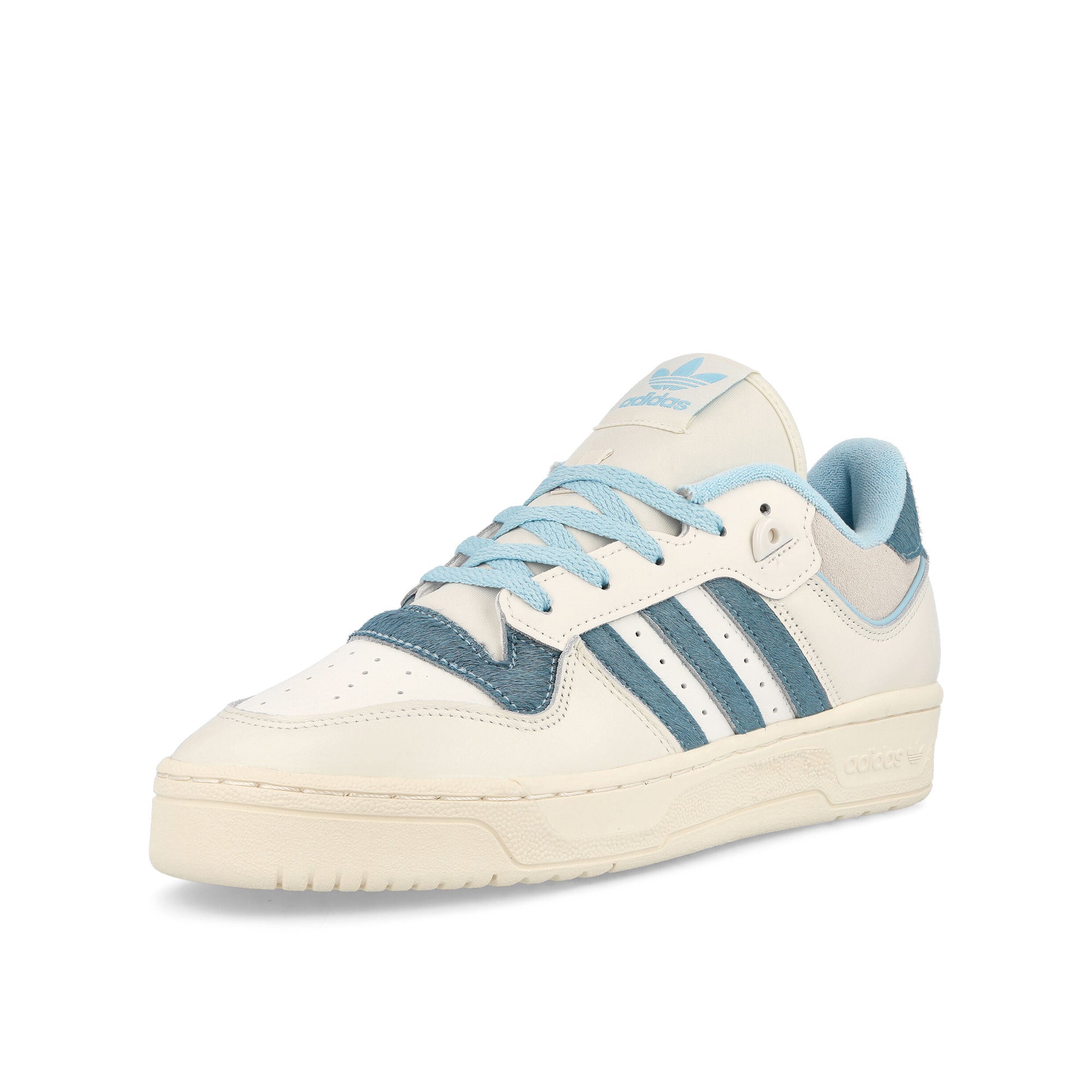 adidas Rivalry Low 86 Off White / Clear Sky / Orbit Grey Sneakers  Close Up | Overkill