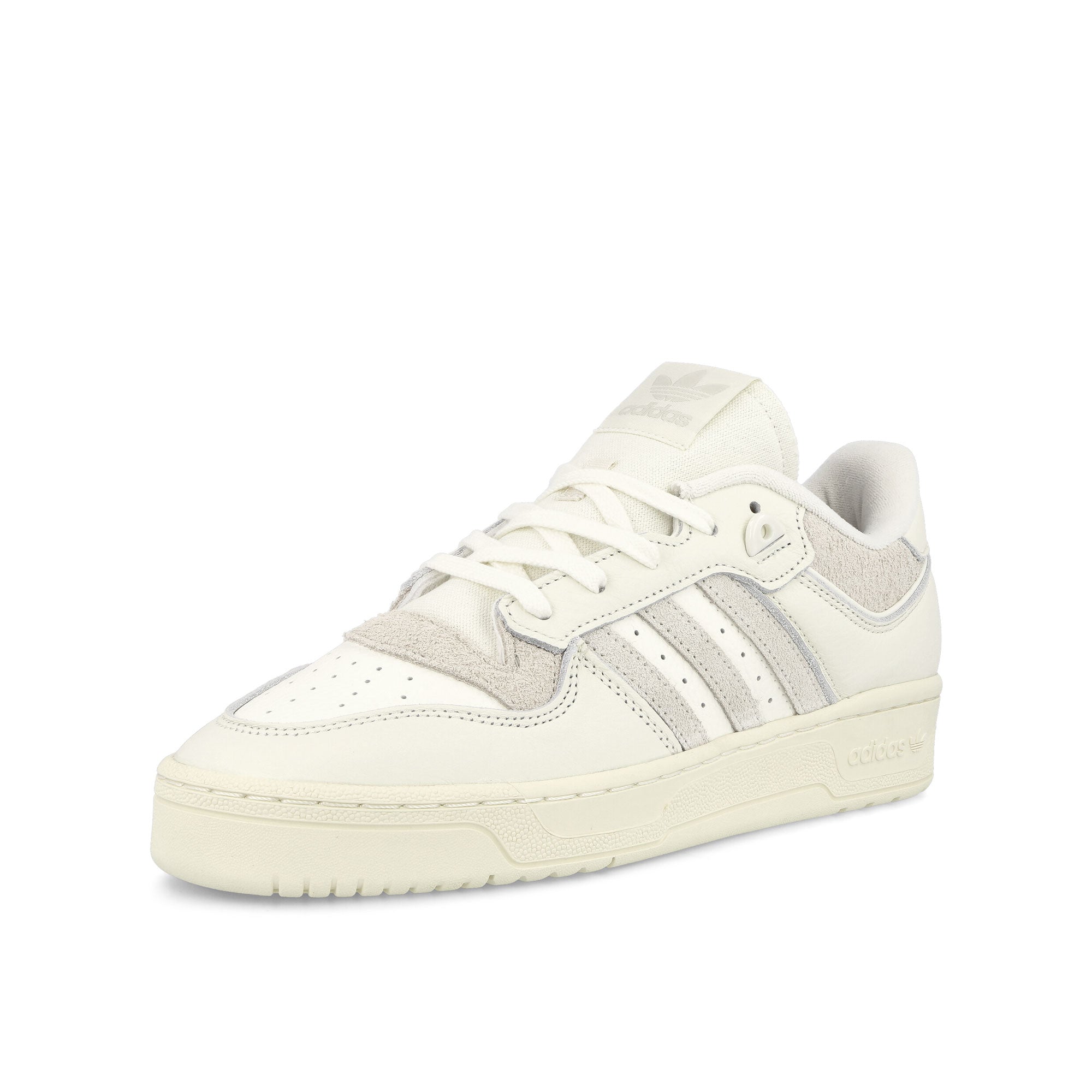 adidas Rivalry Low 86 Off White / Orbit Grey / Cream White Sneakers  Close Up | Overkill