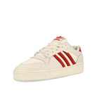 adidas Rivalry Low Cloud White / Red / Shadow Red Sneakers  Close Up | Overkill