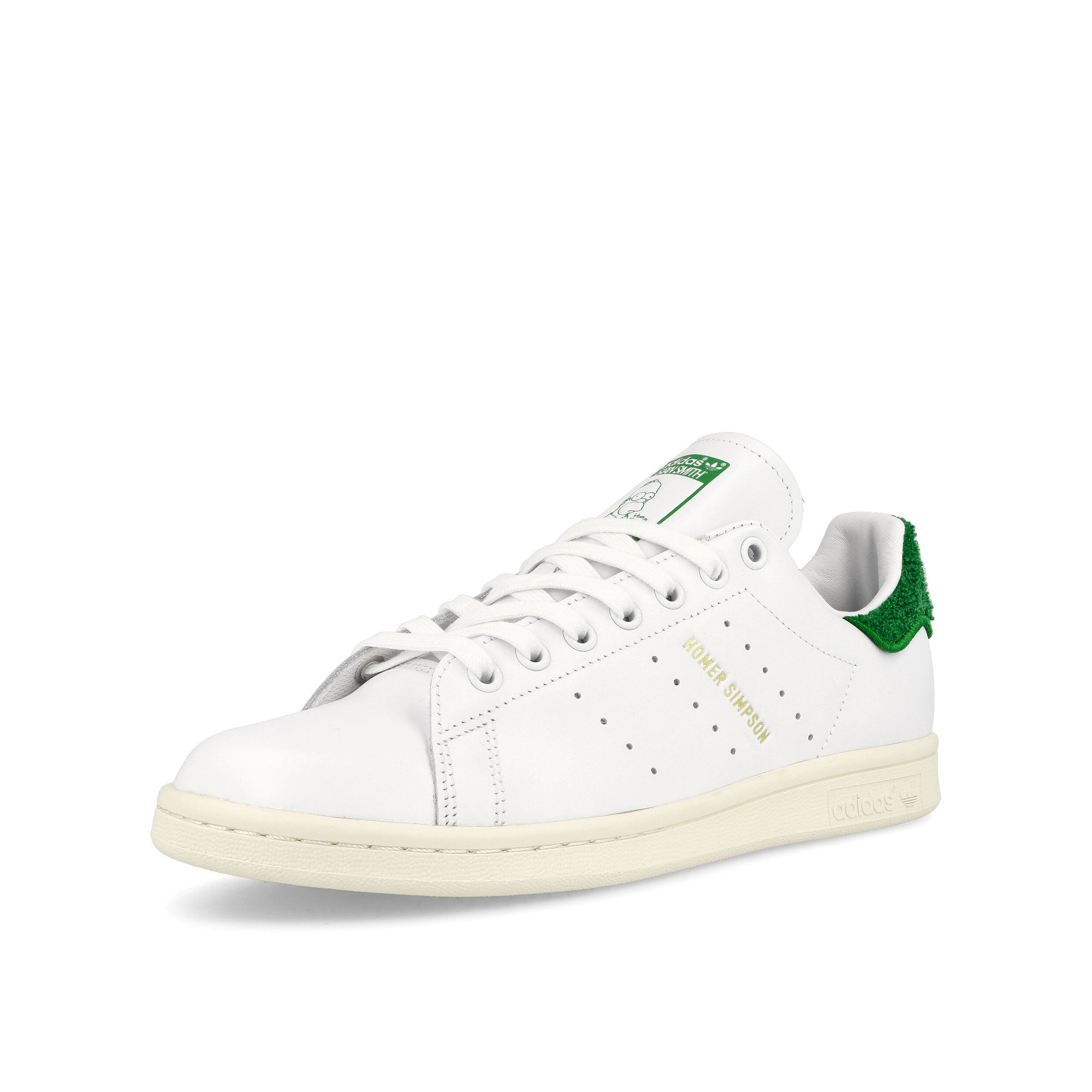 adidas The Simpsons x adidas Stan Smith White / Green / Cream White Sneakers  Close Up | Overkill
