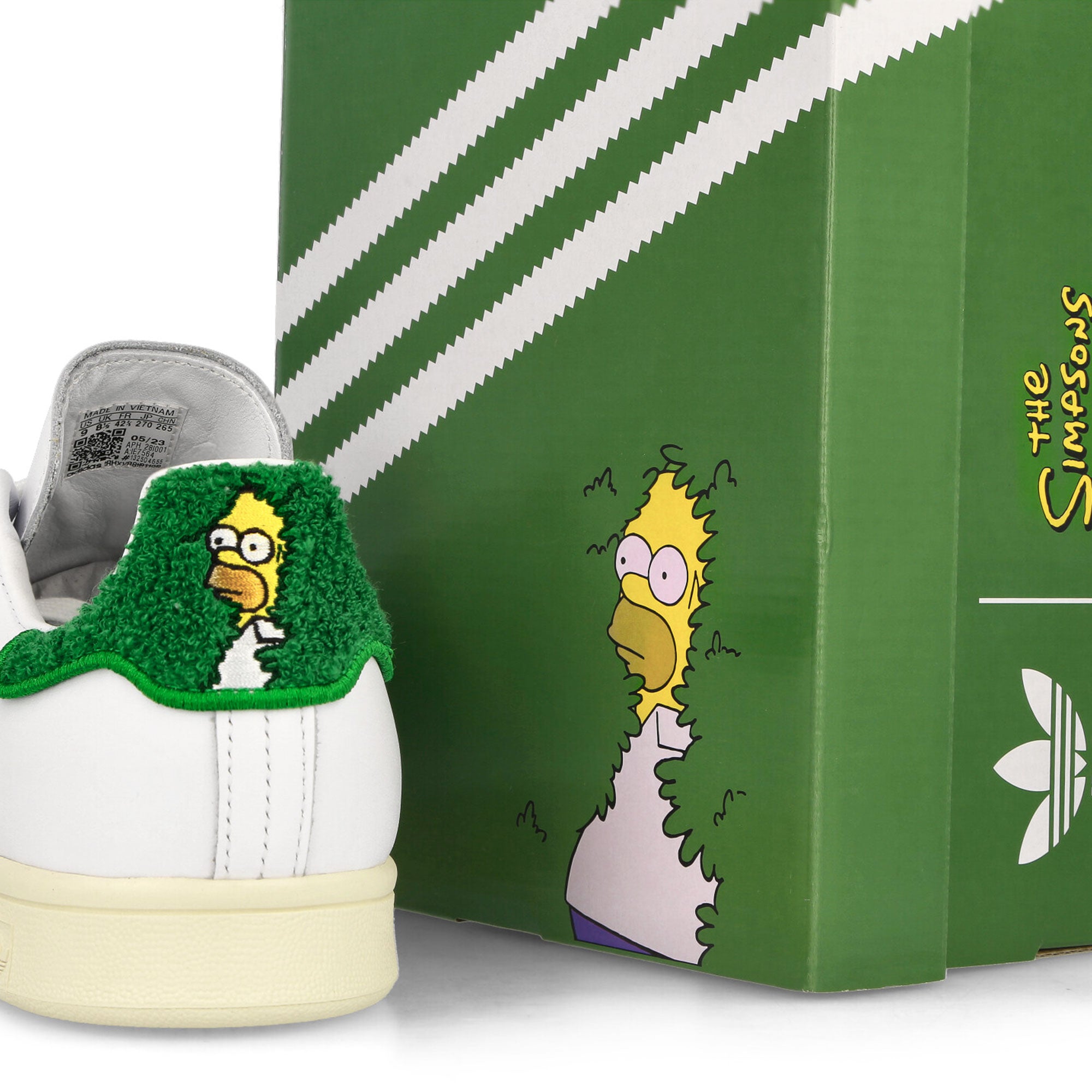 adidas The Simpsons x adidas Stan Smith White / Green / Cream White Sneakers  Detailfoto | Overkill