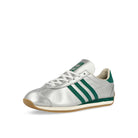 adidas Country OG W Silver Metallic / Collegiate Green / Cream White Low Top Sneakers  Close Up | Overkill