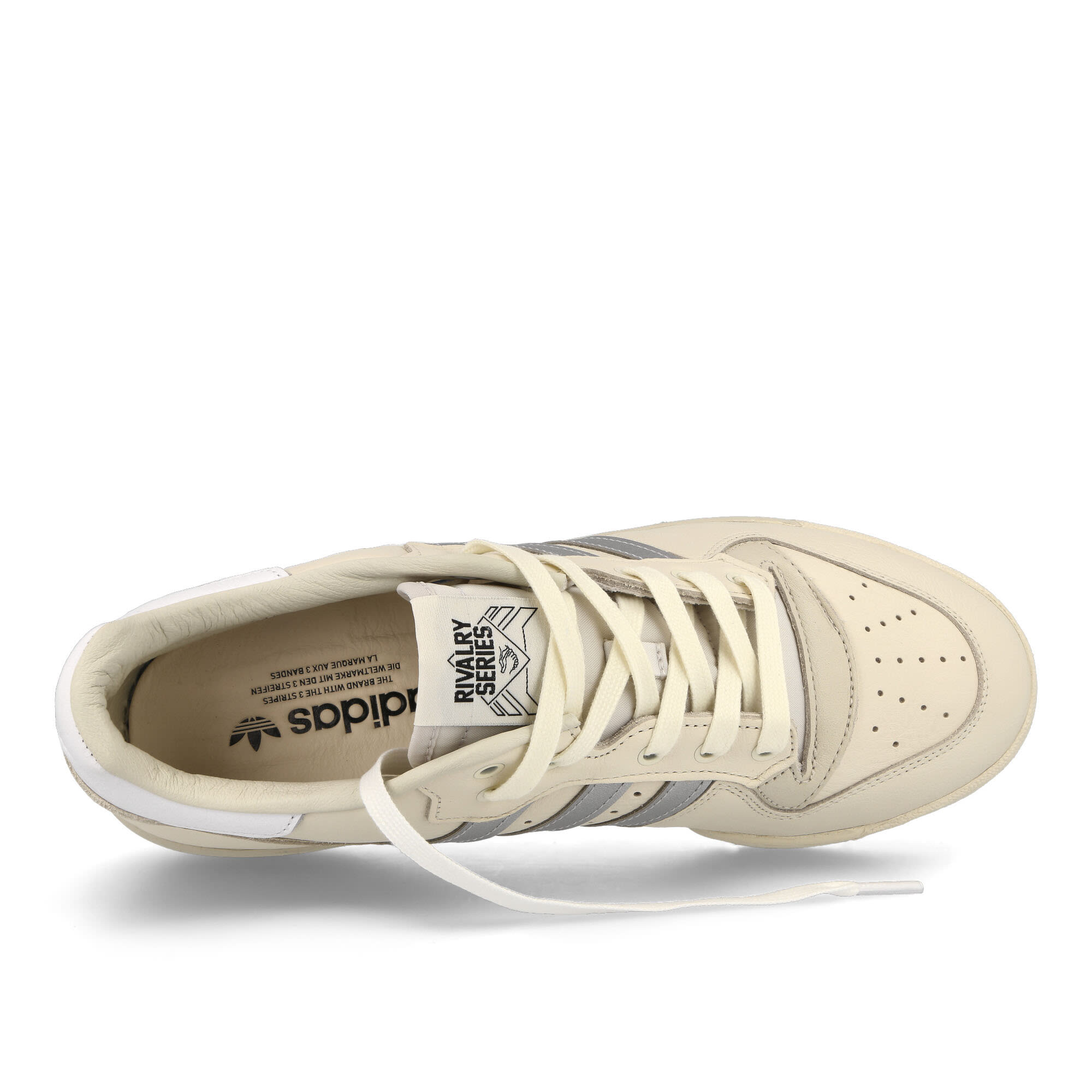 adidas Rivalry Low Consortium Clear White-Silver Metallic-Grey One Low Top Sneakers  Detailfoto | Overkill