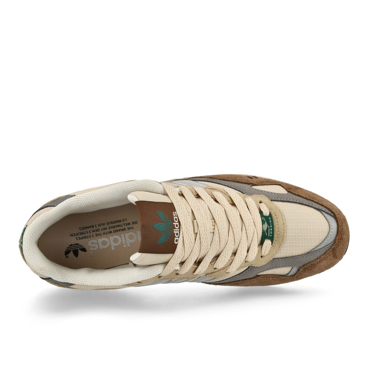adidas Torsion Super Sand Strata / Metallic Silver / Preloved Brown Low Top Sneakers  Detailfoto | Overkill
