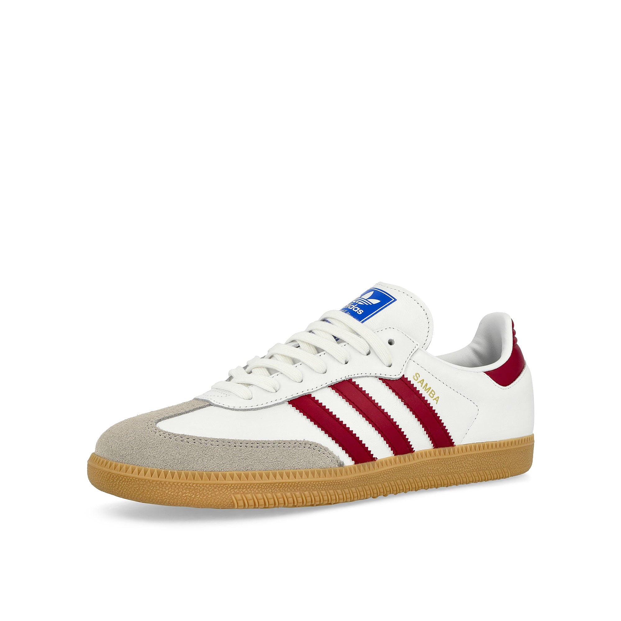 adidas Samba OG Footwear White / Collegiate Burgundy / Gum Low Top Sneakers  Close Up | Overkill