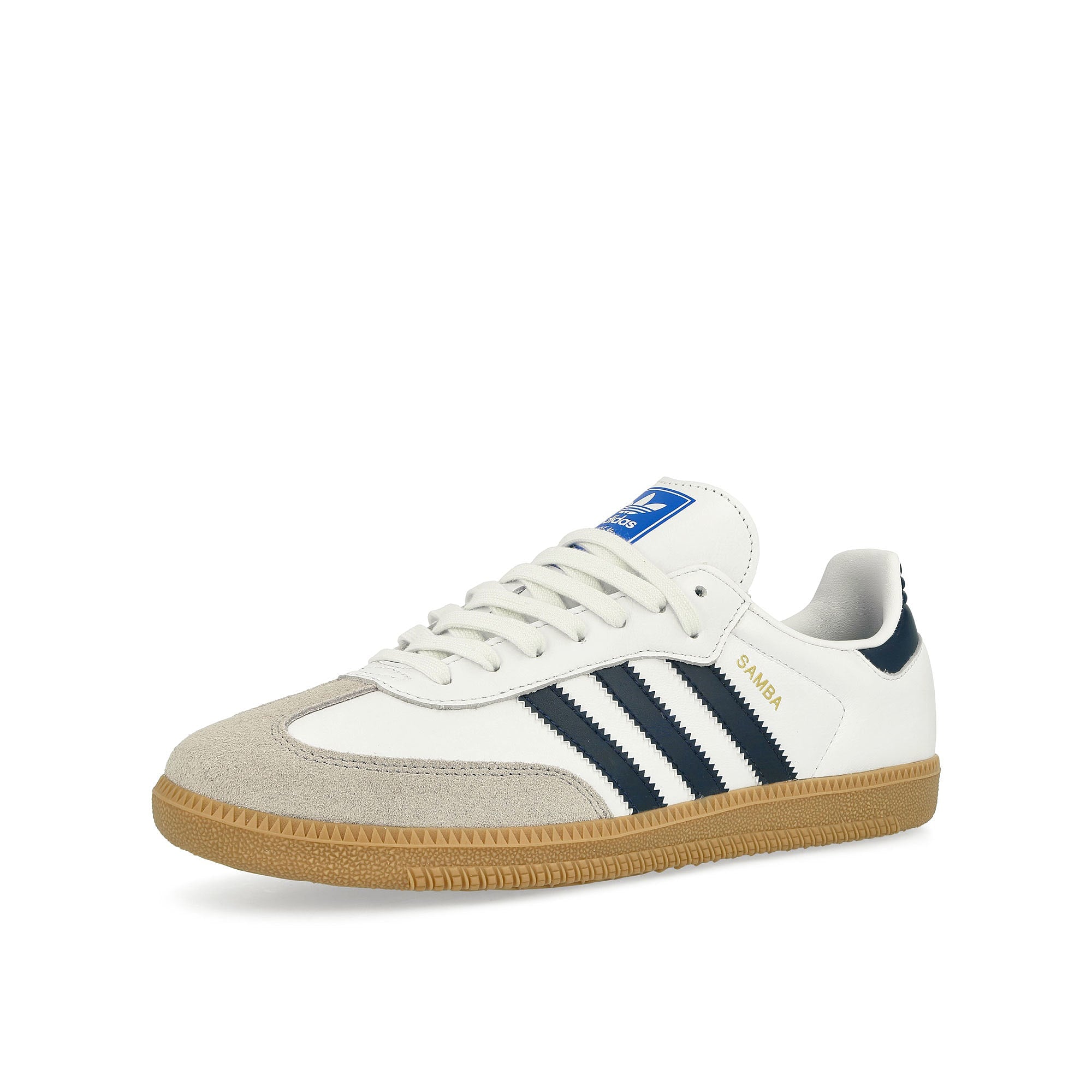 adidas Samba OG Footwear White / Night Indigo / Gum 3 Low Top Sneakers  Close Up | Overkill