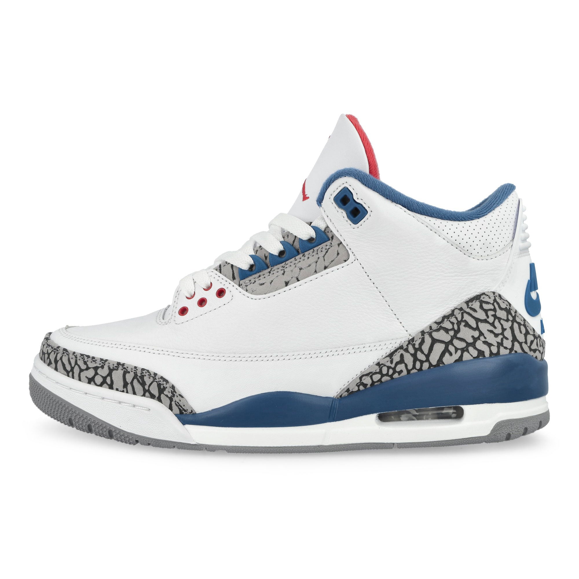 Air Jordan  3 Retro True Blue White / Fire Red - True Blue Mid Top Sneakers IF4396 104 | Overkill